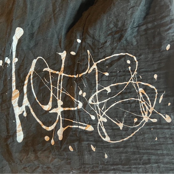 Vintage Iceberg Semi-SeeThrough Button Up w/ Graffiti Detail - Picture 5 of 7